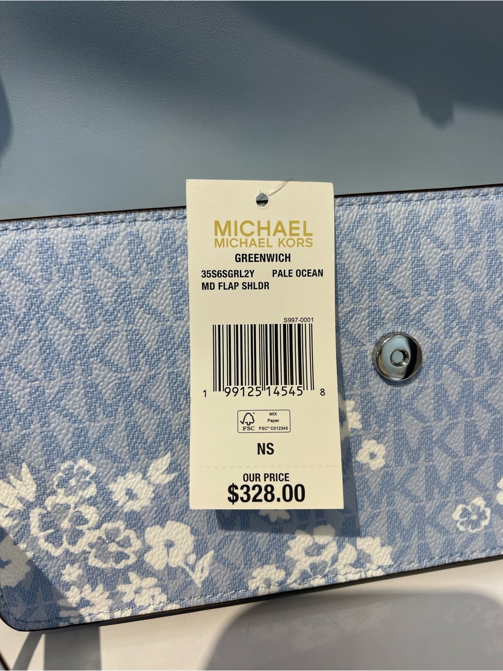 MICHAEL KORS Greenwich Md Printed Signature Logo Convertible Shoulder
Pale Ocean - Picture 12 of 16